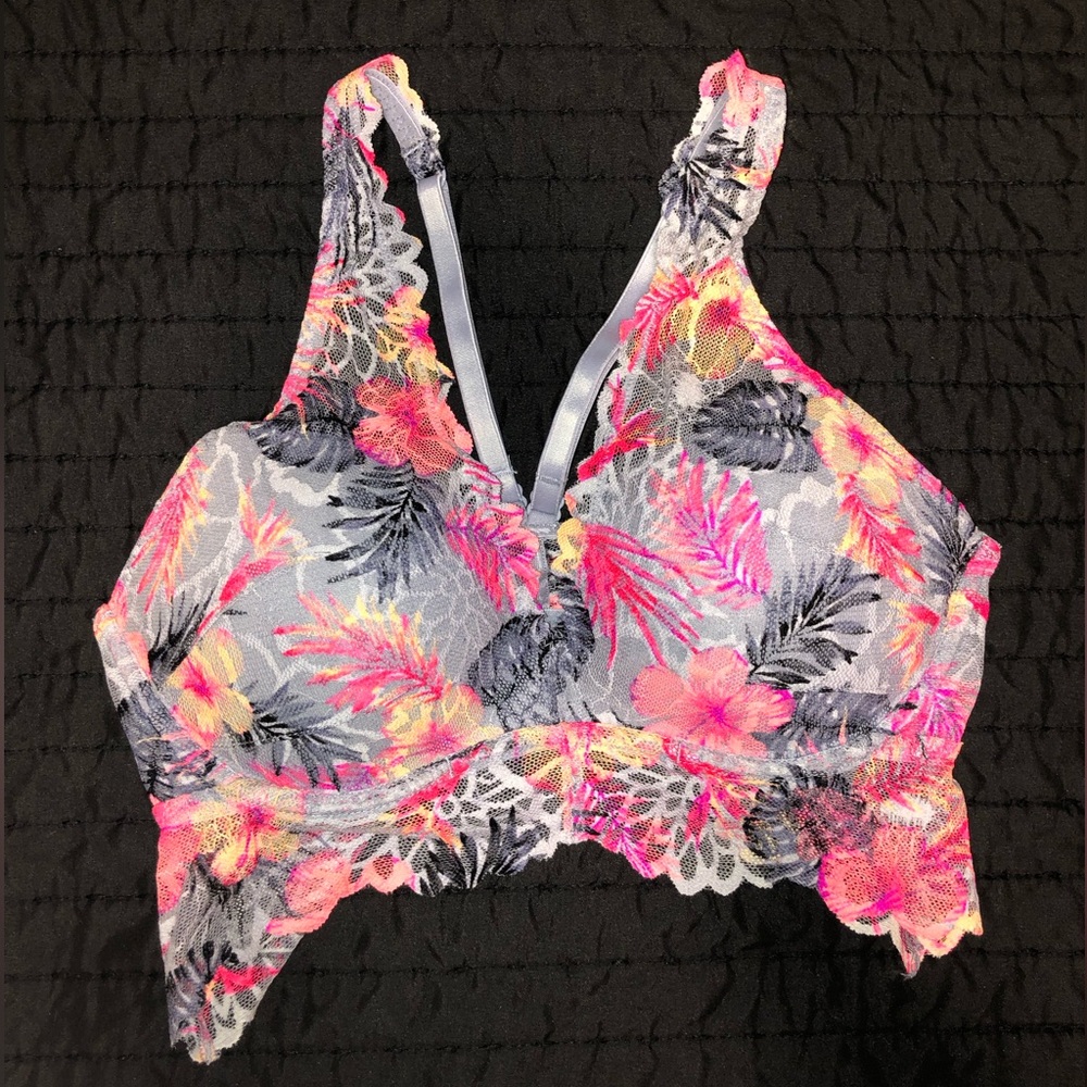 Lavender Floral Bralette